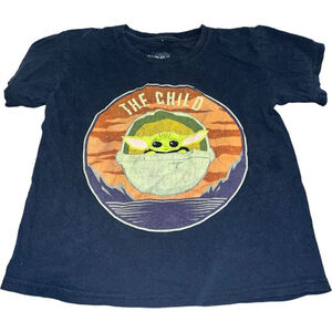 Boys Star Wars The Child T-Shirt Size 6/7 Blue
